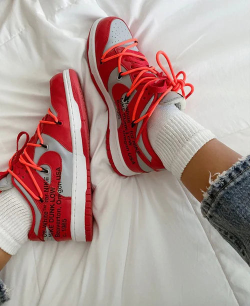 Nike Dunk Low Off-White University Red (CT0856-600) | SneakerClassics