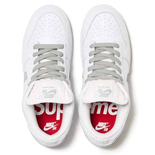 Nike SB Dunk Low Supreme 94 White Metallic Silver (HQ8487-100) | SneakerClassics