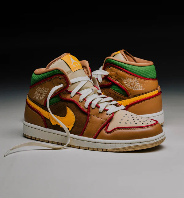 Jordan 1 Mid SE Cheeseburger (IB7403-224) | SneakerClassics
