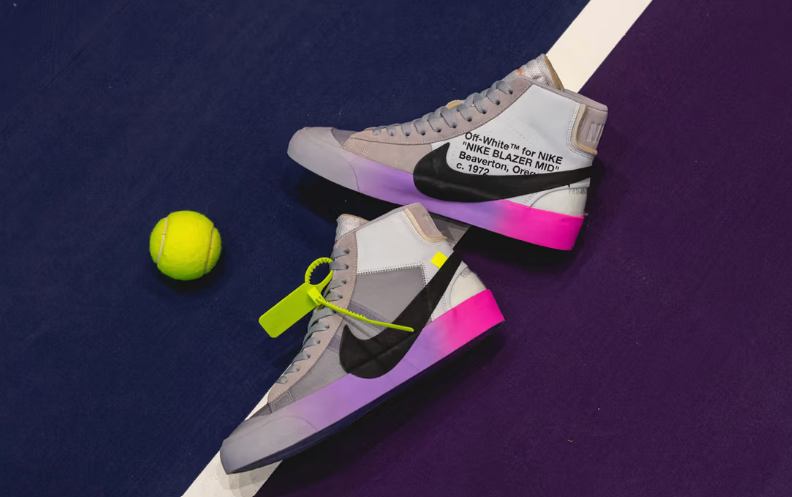 Nike Blazer Mid Off-White Wolf Grey Serena Queen (AA3832-002) | SneakerClassics