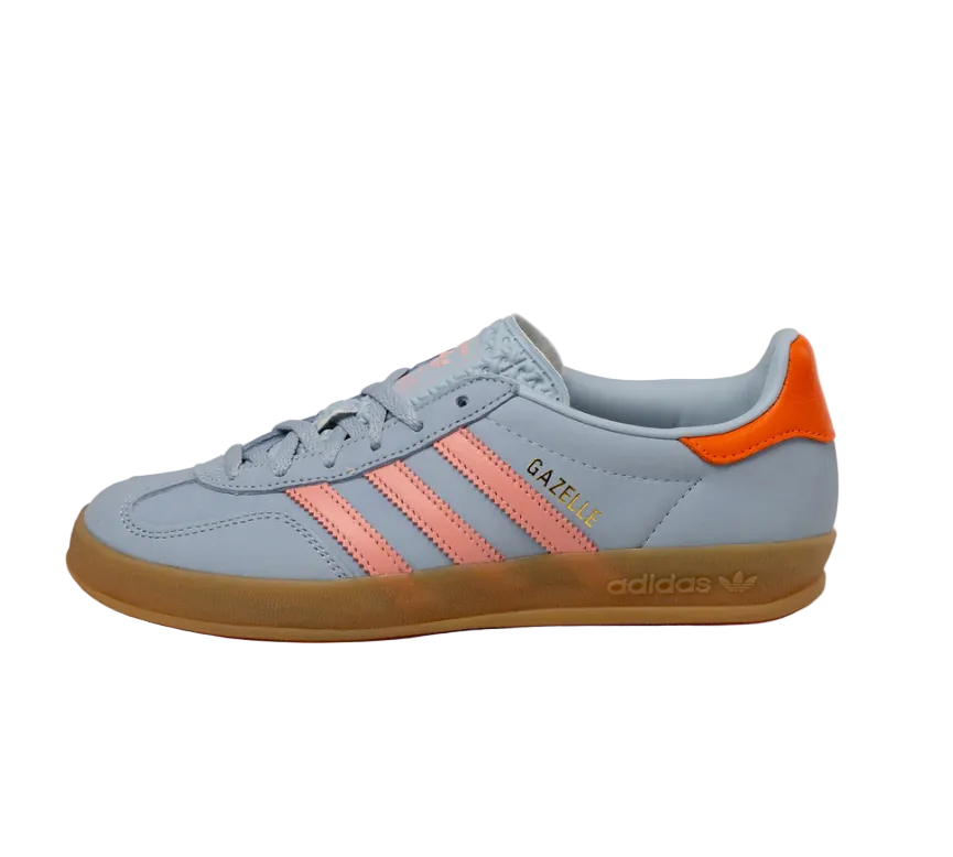 adidas Gazelle Indoor Wonder Blue Solar Orange Gum (Women's) (JI2720) | SneakerClassics