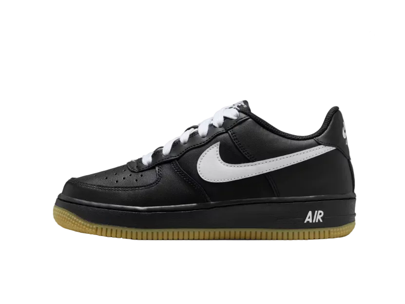 Nike Air Force 1 Low LV8 Black Gum Light Brown White (GS)