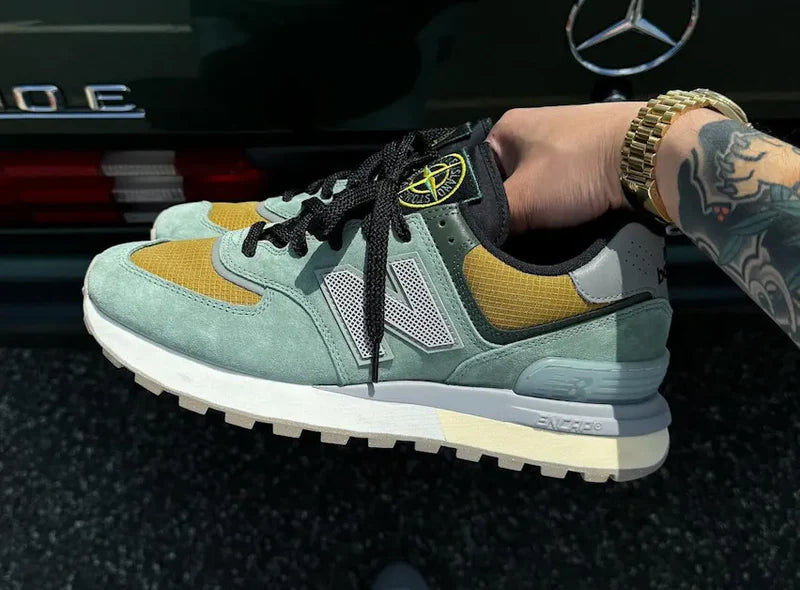 New Balance 574 Legacy Stone Island Light Green (U574LGTN) | SneakerClassics