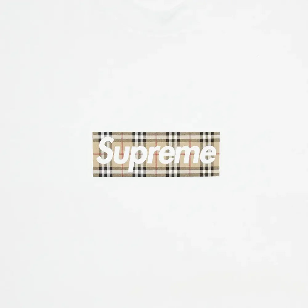 Supreme Burberry Box Logo Tee White (SUPREME-BURBERRY) | SneakerClassics