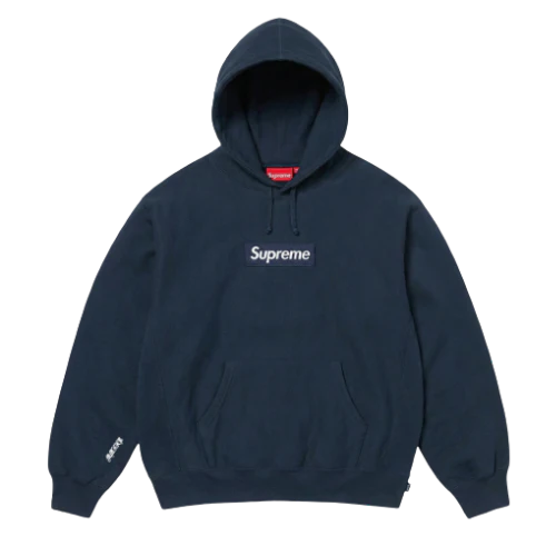 Supreme Box Logo Hooded Sweatshirt Navy (SUPREME-BOX) | SneakerClassics