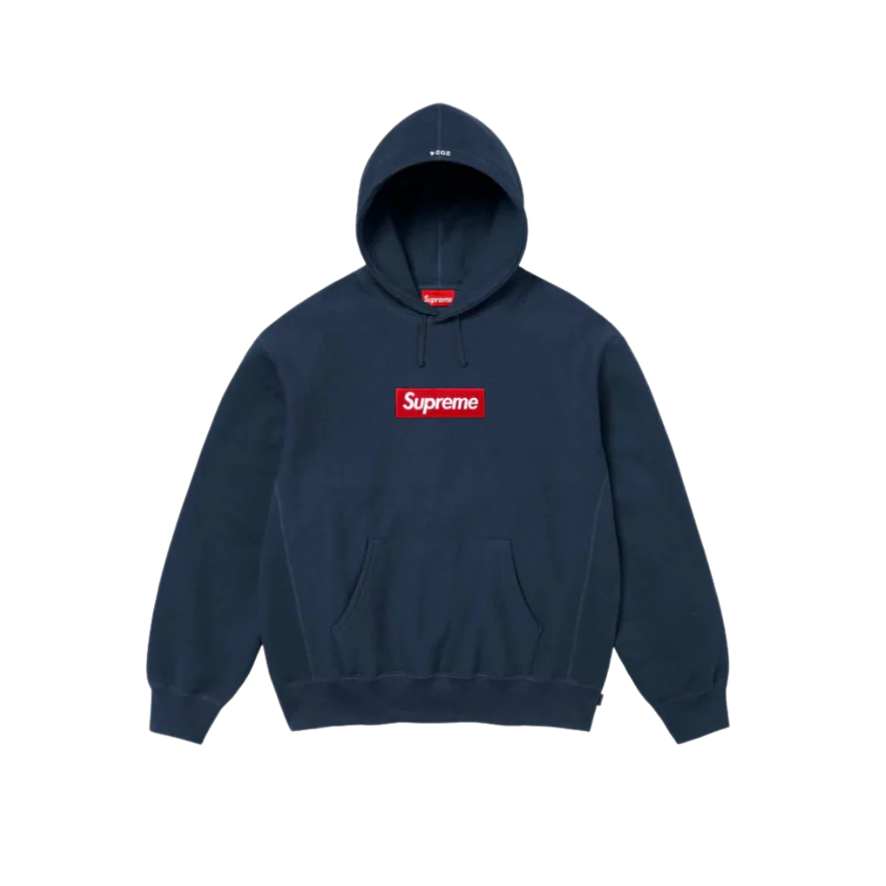 Supreme Box Logo Hooded Sweatshirt Sweatshirt (FW24) Navy (SUPREME-BOX) | SneakerClassics