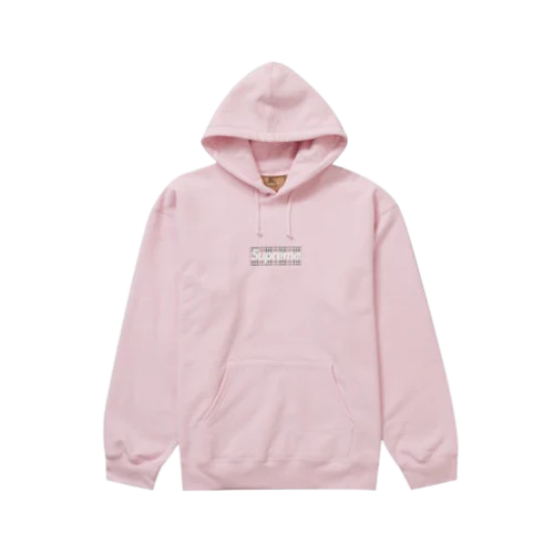 Supreme Burberry Box Logo Hooded Sweatshirt Light Pink (SUPREME-BURBERRY) | SneakerClassics