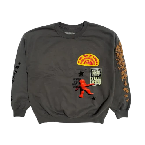 Travis Scott Houston Crewneck Grey (TRAVIS-SCOTT) | SneakerClassics