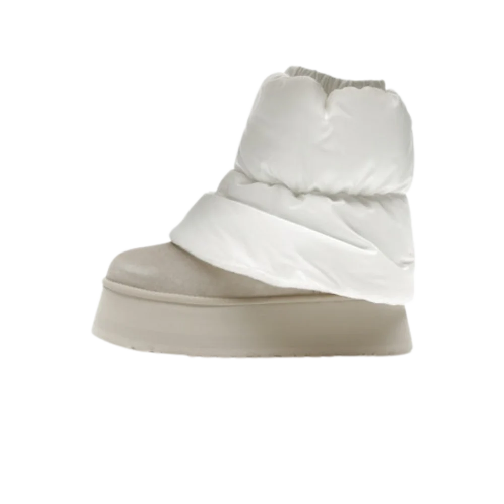 UGG Classic Mini Dipper Puffer Boot White Ceramic (Women's) (1158275-WCRM) | SneakerClassics