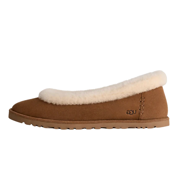 UGG Zora Ballet Flat Chestnut (Women's) (1178111-CHE) | SneakerClassics