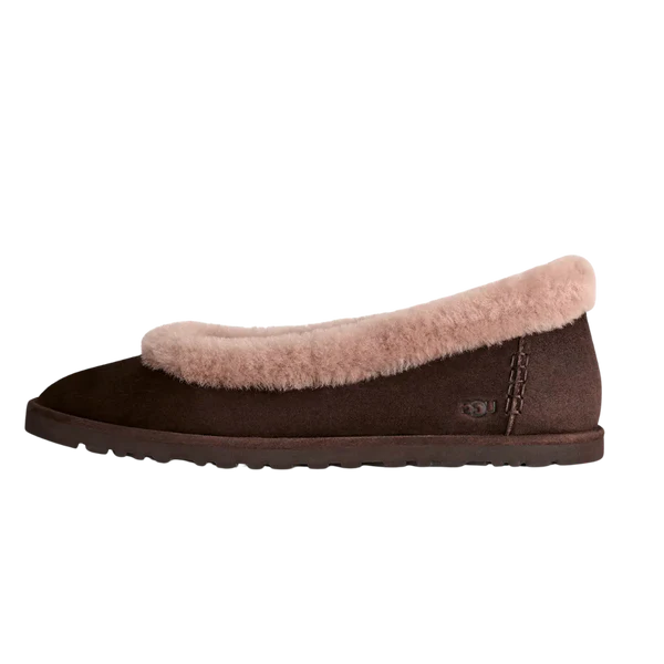 UGG Zora Ballet Flat Dusted Cocoa (Women's) (1178111-DDC) | SneakerClassics