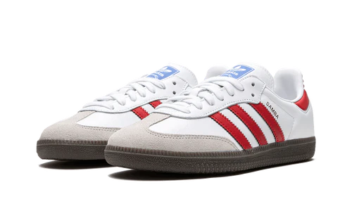adidas Samba OG White Better Scarlet Shadow Red (JI3201) | SneakerClassics