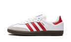 adidas Samba OG White Better Scarlet Shadow Red (JI3201) | SneakerClassics