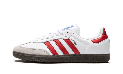 adidas Samba OG White Better Scarlet Shadow Red (JI3201) | SneakerClassics