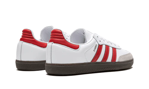 adidas Samba OG White Better Scarlet Shadow Red (JI3201) | SneakerClassics