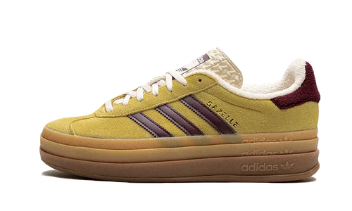 adidas Gazelle Bold Almost Yellow Maroon (Women's)