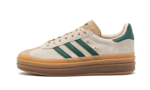 adidas Gazelle Bold Magic Beige Collegiate Green (Women's) (ID7056) | SneakerClassics