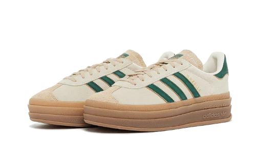 adidas Gazelle Bold Magic Beige Collegiate Green (Women's) (ID7056) | SneakerClassics