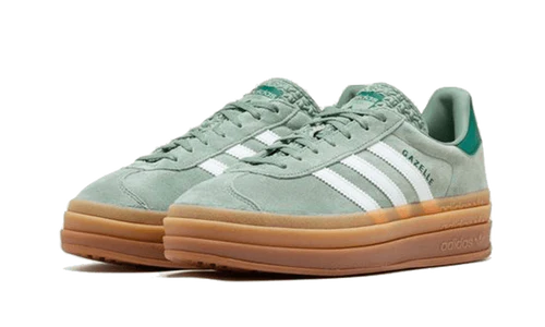 adidas Gazelle Bold Silver Green Gum (Womens) (ID6998) | SneakerClassics