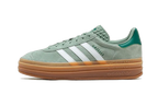 adidas Gazelle Bold Silver Green Gum (Womens) (ID6998) | SneakerClassics