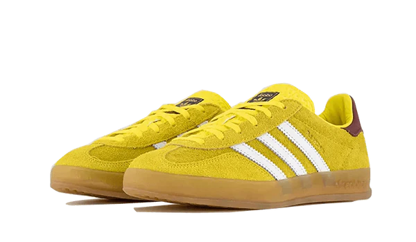 adidas Gazelle Indoor Bright Yellow Collegiate Burgundy (Women's) (IE7003) | SneakerClassics