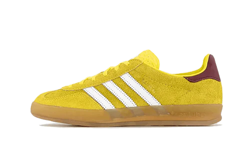 adidas Gazelle Indoor Bright Yellow Collegiate Burgundy (Women's)