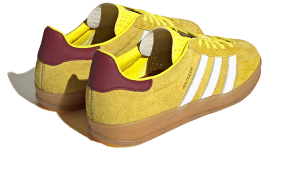 adidas Gazelle Indoor Bright Yellow Collegiate Burgundy (Women's) (IE7003) | SneakerClassics