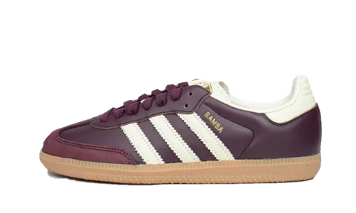adidas Samba OG Maroon Gold Metallic (Women's) (ID0477) | SneakerClassics