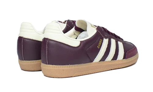 adidas Samba OG Maroon Gold Metallic (Women's) (ID0477) | SneakerClassics