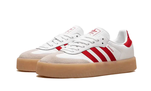 adidas Sambae White Better Scarlet Gum (Women's) (ID0438) | SneakerClassics
