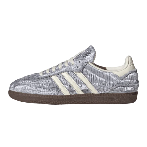 adidas Samba OG Caroline Hu Satin Silver Metallic (JP9283) | SneakerClassics