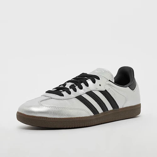 adidas Samba OG Silver Metallic Black Gum (Women's) (JI4218) | SneakerClassics