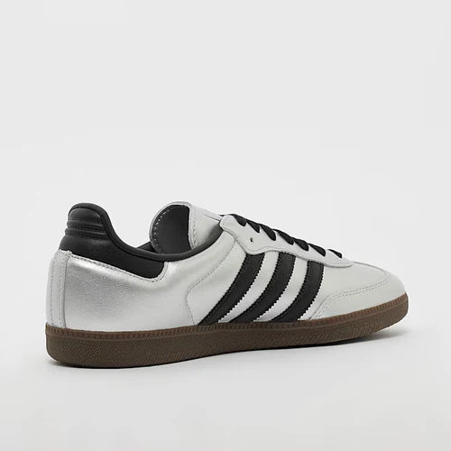 adidas Samba OG Silver Metallic Black Gum (Women's) (JI4218) | SneakerClassics