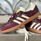 adidas Samba OG Maroon Gold Metallic (Women's) (ID0477) | SneakerClassics