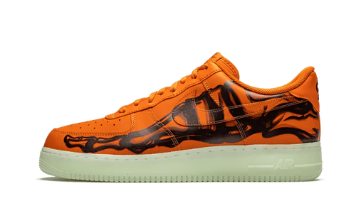 Nike Air Force 1 Low Orange Skeleton Halloween (2020) (CU8067-800) | SneakerClassics