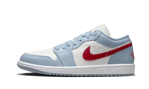 Jordan 1 Low Blue Whisper Dune Red (Women's)