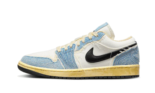 Jordan 1 Low SE WRMK Sashiko Denim (FN7670-493) | SneakerClassics