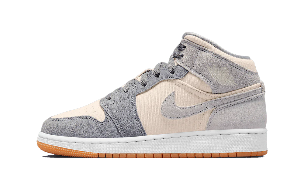 Jordan 1 Mid SE Coconut Milk Particle Grey (GS) (DN4346-100) | SneakerClassics