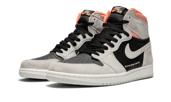 Jordan 1 Retro High Neutral Grey Hyper Crimson (555088-018) | SneakerClassics