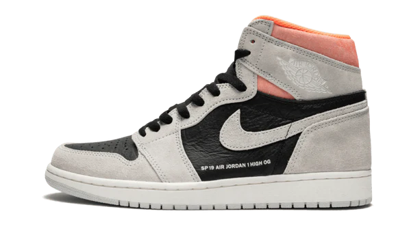 Jordan 1 Retro High Neutral Grey Hyper Crimson