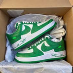 Louis Vuitton Nike Air Force 1 Low By Virgil Abloh White Green (1A9VAU) | SneakerClassics