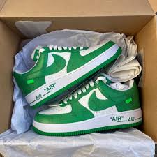 Louis Vuitton Nike Air Force 1 Low By Virgil Abloh White Green (1A9VAU) | SneakerClassics