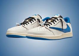 Jordan 1 Retro Low OG SP Fragment x Travis Scott Sail Military Blue (DM7866-104) | SneakerClassics