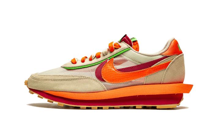 Nike LD Waffle sacai CLOT Kiss of Death Net Orange Blaze (DH1347-100) | SneakerClassics