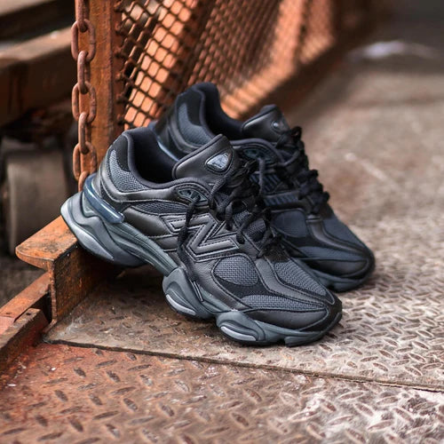 New Balance 9060 Triple Black Leather (U9060NRI) | SneakerClassics