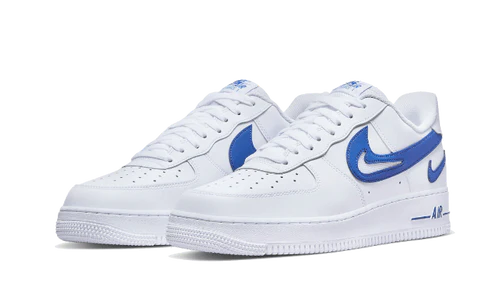 Nike Air Force 1 Low '07 FM Cut Out Swoosh White Game Royal (DR0143-100) | SneakerClassics