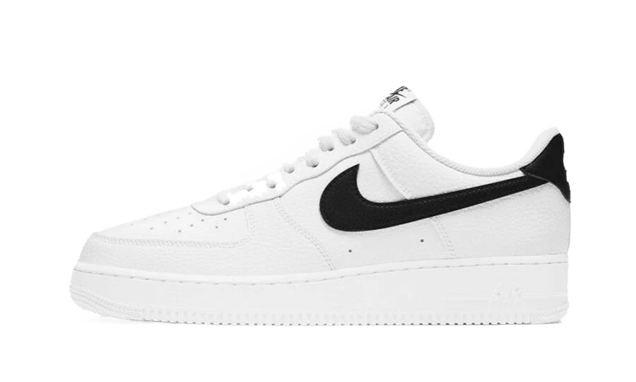 Nike Air Force 1 Low '07 White Black Pebbled Leather (CT2302-100) | SneakerClassics