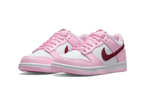 Nike Dunk Low Pink Foam Red White (GS) (CW1590-601) | SneakerClassics