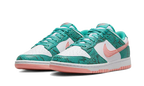 Nike Dunk Low Snakeskin Washed Teal Bleached Coral (DR8577-300) | SneakerClassics