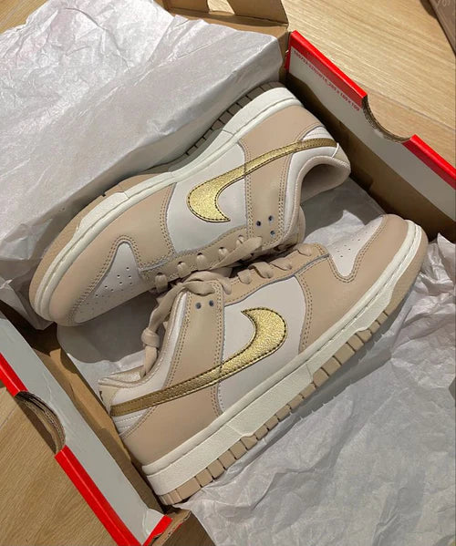 Nike Dunk Low Phantom Metallic Gold (Women's) (DX5930-001) | SneakerClassics